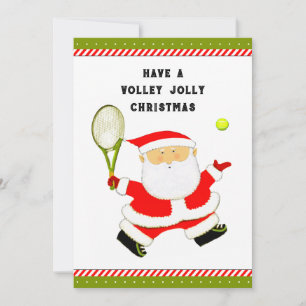 Lustige Tennis-Weihnachten Feiertagskarte
