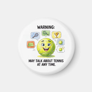 Lustige Tennis-Zitate für Tennis-Süchtige Magnet