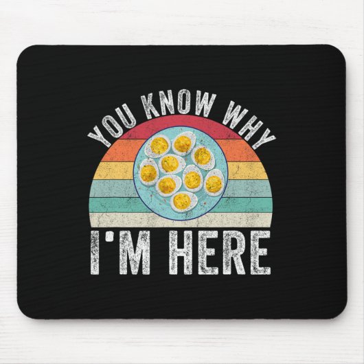 Lustige Thanksgiving Deviled Eggs, du weißt warum  Mousepad (Vorne)