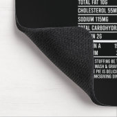 Lustige Thanksgiving-Essensbekleidung Mousepad (Ecke)