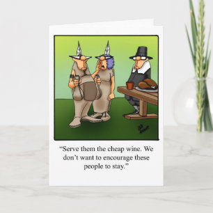 Lustige Thanksgiving-Humor-Karte Karte