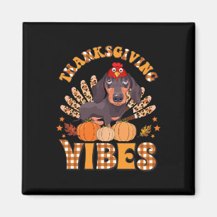 Lustige Thanksgiving-Stimmung Dachshund Hund Truth Magnet
