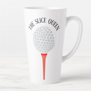 Lustige The Slice Queen Golf Ball Tee Milchtasse