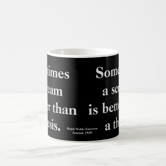 Lustige These-Schrei-Tasse - Text auf beiden Kaffeetasse (Mittel)