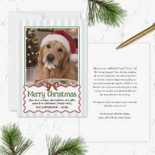 Lustige Tier-Humor süße unartige Hunde-Weihnachtsk Feiertagskarte