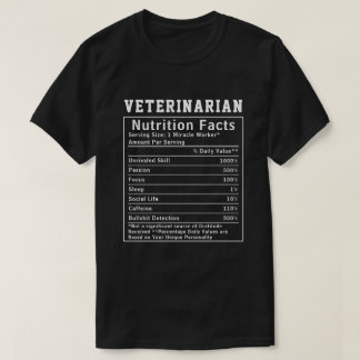 Lustige Tierarzt-Ernährungsfakten Geschenk für Tie T-Shirt