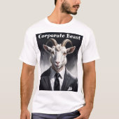 Lustige Tierchef-Surreal-Ziegenfigur T-Shirt (Vorderseite)