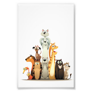 Lustige Tiere Fotodruck