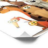 LUSTIGE TIERE FOTODRUCK (Ecke)