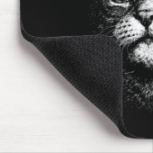 Lustige Tiergesicht-Meme mit Katze, die Zigarette  Mousepad (Ecke)