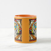 Lustige Tigerglasmalerei-Kaffeetasse Tasse (Zentrum)