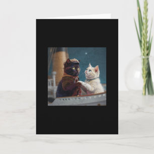 Lustige Titanic-Filmkatze Meme Rms Kreuzfahrtschif Karte