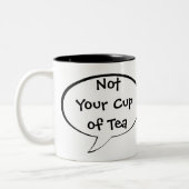 Lustige Titel-Zitat-Geschenk-Tassen Zweifarbige Tasse (Links)