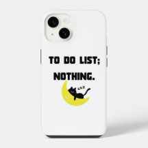 Lustige 'TO-DO-LISTE: NICHTS.' Zitat iPhone-Hülle 