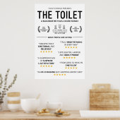 Lustige Toiletten-Rezensionen Poster (Küche)