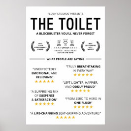 Lustige Toiletten-Rezensionen Poster
