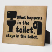 lustige Toilettendekoration Fotoplatte (Seite)