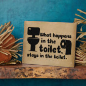 lustige Toilettendekoration Fotoplatte (Seite)