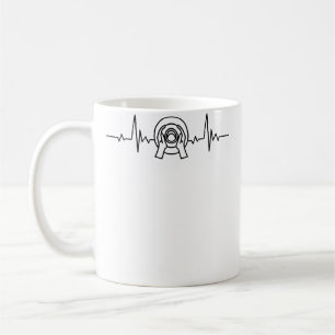 Lustige Töpferei-Herzschlag-Illustration Zeichnung Kaffeetasse