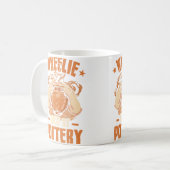 Lustige Töpferei Kaffeetasse (Vorderseite Links)