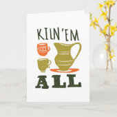 Lustige Töpferei Karte (Gelbe Blume)