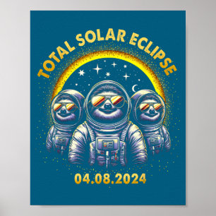 Lustige totale Sonnenfinsternis 04 08 Poster