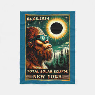 Lustige totale Sonnenfinsternis York Bigfoot Fleecedecke