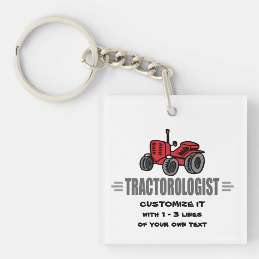 Lustige Traktor-Liebe Schlüsselanhänger (Vorderseite)