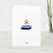 Lustige Trampolin Weihnachten (Rückseite)