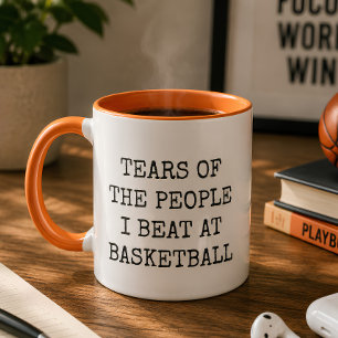 Lustige Tränen der Leute, die ich beim Basketball Tasse