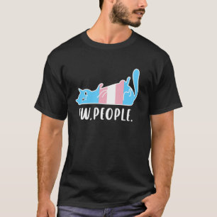Lustige Transgender-Katze sagt Ew Menschen Introve T-Shirt