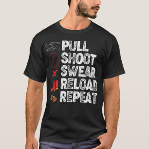 Lustige Trap-Schießsport-Fans Ziehen Schießen Fluc T-Shirt