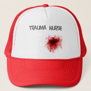 Lustige Trauma-Krankenschwester-T - Shirts und Truckerkappe