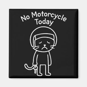 Lustige traurige Katzen-Meme-Motorradfahrt Reitlie Magnet