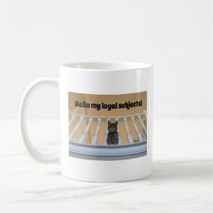 Lustige treue Untertanen Katze Kaffeetasse