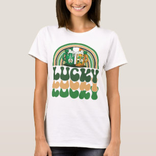 lustige Trinken St Patricks Tag Regenbogenbier Gno T-Shirt