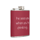 Lustige trinkende Geschenk… Weihnachtsflasche Flachmann (Rechts)