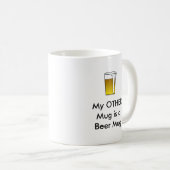 Lustige trinkende Gläser der Bier-Tassen… Kaffeetasse (VorderseiteRechts)