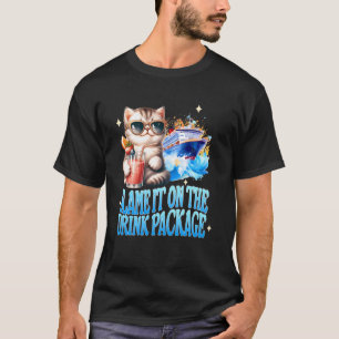 Lustige Trinkende Katzenliebhaberin Kreuzfahrt Gib T-Shirt