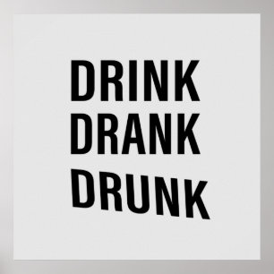 Lustige Trinksprüche über Whiskeytrinker Poster