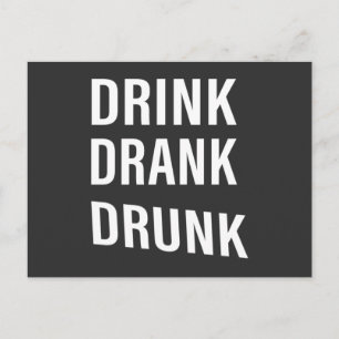 Lustige Trinksprüche über Whiskeytrinker Postkarte