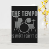 Lustige Trommel-Kunst für Männer Frauen Drumline S Karte (Gelbe Blume)