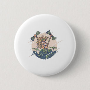 Lustige Trommeldesigns für Schlagzeuger Button