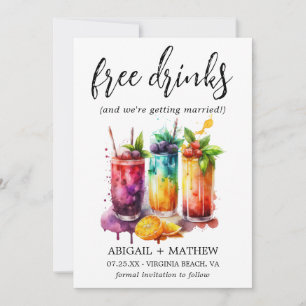 Lustige Tropische Frucht Cocktails Trinken Foto Ho Save The Date