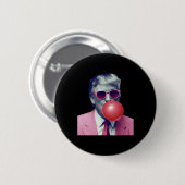 Lustige Trump Bubble Gum Yum Geschenke Button (Vorne & Hinten)