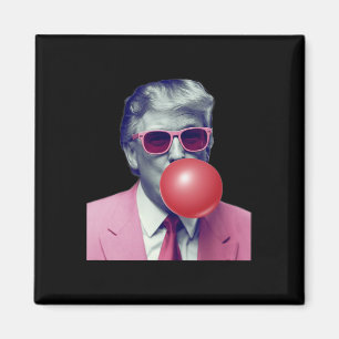 Lustige Trump Bubble Gum Yum Geschenke Magnet