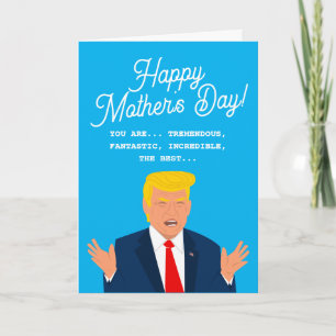 Lustige Trump-Cartoon-Happy-Mother's-Day-Karte Karte