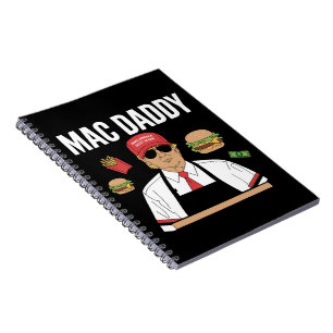 Lustige Trump-Fritten machen Fritten Mac Daddy Notizblock