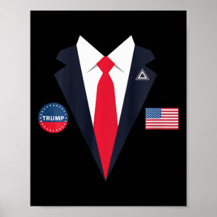Lustige Trump Halloween-Kostüme für Kinder, USA Pr Poster