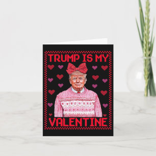 Lustige Trump Ist Mein Valentinstag Hässliche Pull Karte